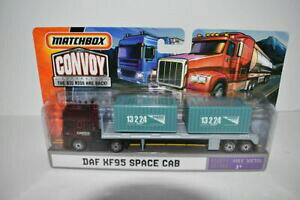 �y���������z�͌^�� ���f���J�[ �}�b�`�{�b�N�X�R���{�C�X�y�[�X�L���u�_�u��matchbox convoy mbx daf xf95 space cab double 13224 nip