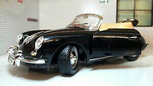 yz͌^ fJ[ GXJ[glO|VFJuIf^ht@fBhfXg lgb 124 escalate negro porsche 356 cabrio 1961 detallado fundido modelismo