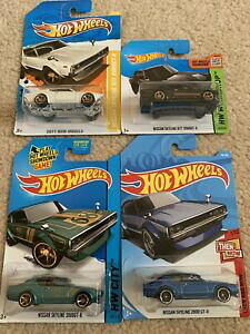 �y���������z�͌^�� ���f���J�[ �z�b�g�z�C�[���X�J�C���C���Z�b�g���Ahot wheels nissan skyline ht 2000gtr 2000gtx set of 4 jdm rare vhtf