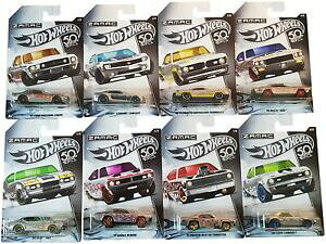 �y���������z�͌^�� ���f���J�[ �z�b�g�z�C�[���Z�b�g���f��hot wheels 50th anniversary zamac flames set 8 models