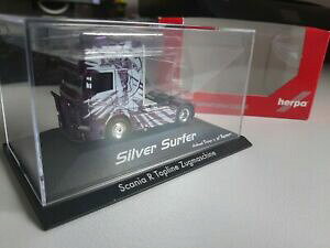 yz͌^ fJ[ wpXJjAVo[T[t@[herpa 187 scania r09 silver surfer