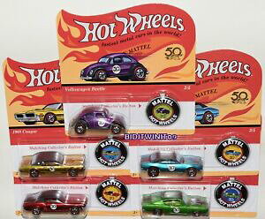 yz͌^ fJ[ zbgzC[AjFTIRbhC{gZbgfJ}}X^Ohot wheels 2018 50th aniversario con redline boton set de 5 vw 67 camaro mustang