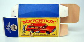 【送料無料】模型車 モデルカー マッチボックススチュードベーカーワゴンオリジナルボックスmatchbox rw 42b studebaker wagon empty original red e1 box