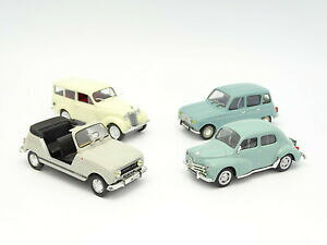 �y���������z�͌^�� ���f���J�[ ���j�o�[�T���z�r�[���m�[���b�g�W���o�N�A�g��uh universal hobbies sb 143 lot of 4 renault 4l 4cvjuvaquatre