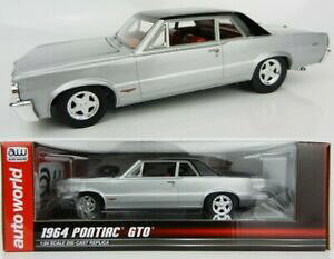 yz͌^ fJ[ |eBAbNVo[I[g[h^124 1964 pontiac gto silver auto world metal detailed car model