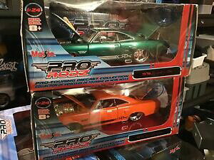 yz͌^ fJ[ }CXgvbcbgv}X{bNXXP[O[IWmaisto pro rodz lot of two plymouth gtx both in box 124 scale green orange