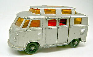 yz͌^ fJ[ }b`{bNXLsOJ[Vo[o[Wmatchbox rw 34c vw camper silver 1 version with high roof