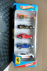 �y���������z�͌^�� ���f���J�[ �t�F���[���z�b�g�z�C�[���Z�b�g�V�[�����b�gferrari hot wheels 5 gift set boxed 2009 sealed lot 2