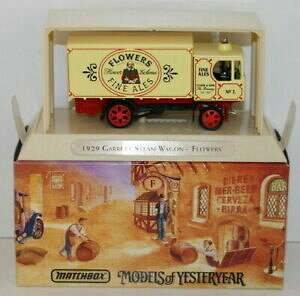 �y���������z�͌^�� ���f���J�[ �}�b�`�{�b�N�X�r�[���M�����b�g�X�`�[�����S��matchbox great beers of the world ygb15 1929 garrett steam wagon flowers