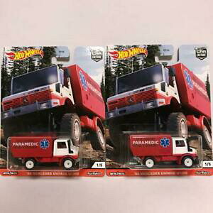 �y���������z�͌^�� ���f���J�[ �z�b�g�z�C�[�����j���b�O�Z�b�ghot wheels unimog 2 sets