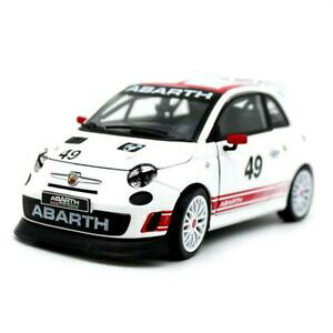 yz͌^ fJ[ uSAogAZbggRX~jJ[fzCgburago 124 abarth 500 assetto corse 49 diecast car model white