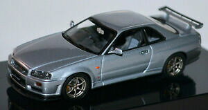 yz͌^ fJ[ XJCCN[yVo[^bNVo[I[gA[gnissan skyline r34 gtr coupe 19982003 silver metallic silver 143 autoart