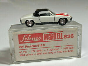 �y���������z�͌^�� ���f���J�[ �V���[�R���f���|���V�F�z���C�g�X�^�[�gschuco modell 166 vwporsche 914s in white opunrecorded start number 1