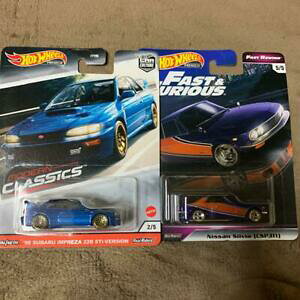 �y���������z�͌^�� ���f���J�[ �z�b�g�z�C�[���X�e�B�V���r�A�Z�b�ghot wheels 22b sti silvia set