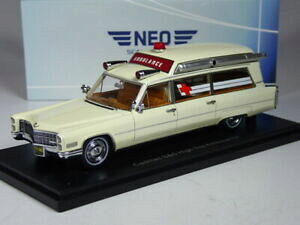 【送料無料】模型車 モデルカー ネオスケールモデルキャデラックブランki1122 neo scale models cadillac s amp; s ambulance blanc in 143 in ovp