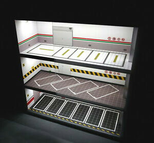 �y���������z�͌^�� ���f���J�[ �J�[���f�����f���X�g���[�W�L���r�l�b�g�K���[�W���f���_�X�g�{�b�N�X164 car model parking lot car model storage cabinet garage car model dust box