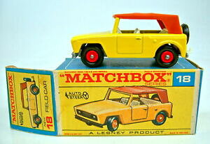yz͌^ fJ[ }b`{bNXtB[hJ[CG[x[Xv[ggbv{bNXmatchbox rw 18e field car yellow unpainted base plate top in f box