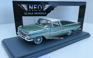 yz͌^ fJ[ lIXP[fV{[GJ~mO[Cgneo scale model 143 chevrolet el camino 1959 metart44851 green led light