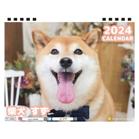 【予約販売】 柴犬のすず 2024年 卓上 カレンダー TC24021