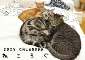 【予約販売】 猫 ねころぐ 2025年 壁掛け カレンダー KK25309