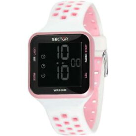 【送料無料】orologio donna sector ex14 r3251509003 digitale silicone bianco rosa chrono
