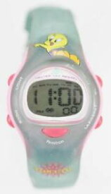 【送料無料】armitron watch youth tweety bird blue rubber chrono date light alarm 30m quartz