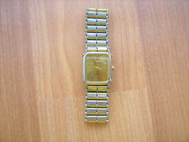 【送料無料】vintage jacmor quartz gold tone mens wristwatch