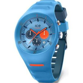 【送料無料】orologio uomo ice watch leclercq ic014949 chrono silicone azzurro arancione