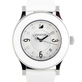 【送料無料】swarovski octea classica white rubber watch 5099356