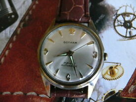 【送料無料】1960s mens gotham automatic 25 jewels caliber puw 1360 dugena wrist watch