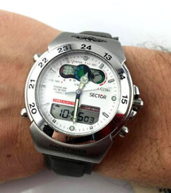 【送料無料】watch sector exp 303 racetimer chrono ana digi orologio vintage diver alarm