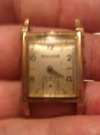 【送料無料】vintage bulova 17j 10bu cal 10k rgp wrist watch for men 4u2fix