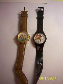 【送料無料】vintage warner brothers tazmanian devil 2 watches free shipping