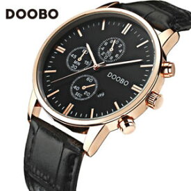 【送料無料】doobo men watches luxury casual business leather wristwatch xmas gifts for him
