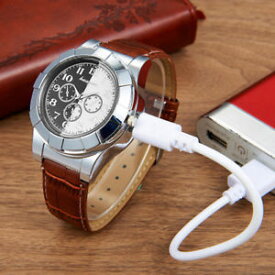 【送料無料】fashion rechargeable usb lighter watches men electronic mens casual quartz w