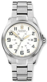 【送料無料】victorinox swiss army 241293 mens infantry vintage stainless steel wrist watch