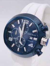 【送料無料】orologio locman chrono 420bpvd blu 3 bracciali 610 46mm scontatissimo nuovo