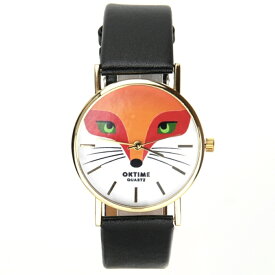 【送料無料】montre renard roux animal bracelet simili mymontre