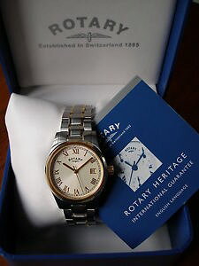 yzgents rotary watch on bracelet brand in box with 2 year guarantee