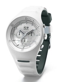 【送料無料】ice watch 014943 p leclercq white large, silikon wei chronograph chrono neu