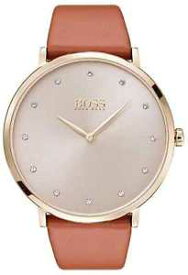 【送料無料】hugo boss womans jillian gold tone plated case tan 1502411 watch 18
