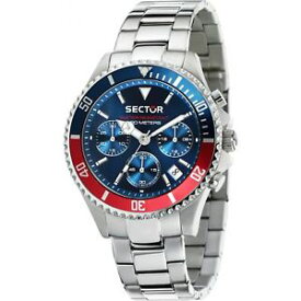 【送料無料】orologio sector 230 r3273661008 watch silicone rosso blu cronografo uomo acciaio