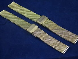【送料無料】dive, divers gold plate shark mesh watch strap bracelet 18, 20 amp; 22mm