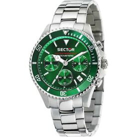 【送料無料】orologio sector 230 r3273661006 watch wr 100 m verde cronografo uomo acciaio
