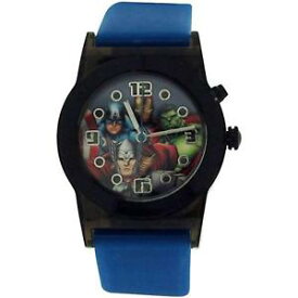 【送料無料】avengers boys analogue flashing lights blue rubber strap watch avg3509
