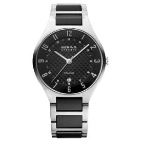 【送料無料】bering 11739702 mens titanium ceramic amp; titanium bracelet watch