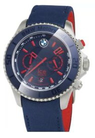 【送料無料】bmw genuine motorsport steel chrono ice watch leather strap waterproof