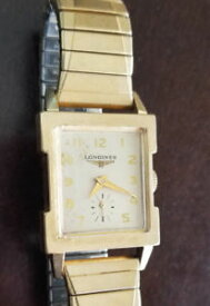 【送料無料】vintage mens longines flat bezel art deco wrist watch caliber 9lt ref 5104