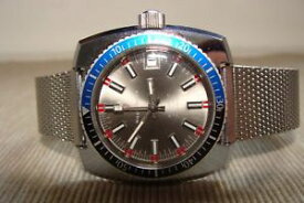 【送料無料】vintage watch orologio automatico wille freres diver oversize 41x37 bellissimo