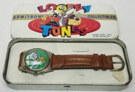 【送料無料】vintage armitron looney tunes 1994 bugs bunny daffy taz baseball watch in case